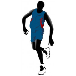 Sticker basketteur deco enfant