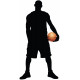 Sticker basketteur pose