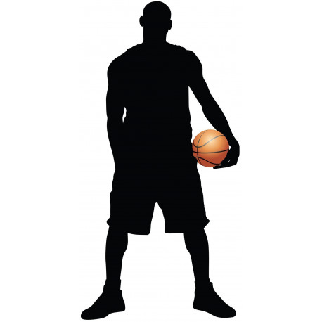 Sticker basketteur pose