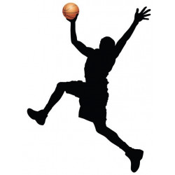 Stickers muraux basketteur