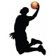 Stickers muraux basketteur jump