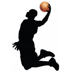 Stickers muraux basketteur jump