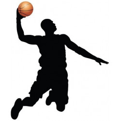 Autocollants muraux basketteur