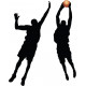 Sticker basketteur chambre deco