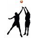 Autocollant basketteur