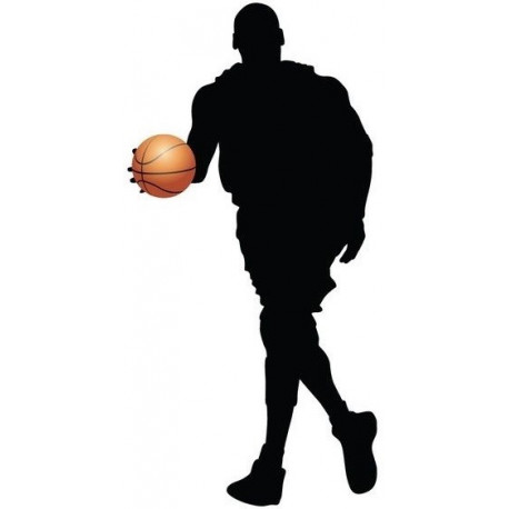 Autocollants geant basketteur