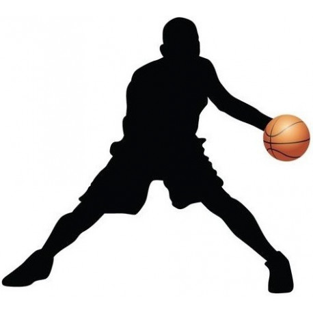 Sticker basketteur deco
