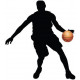 Sticker geant basketteur