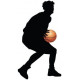 Sticker basketteur joueur