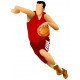 Stickers muraux basketteur rouge