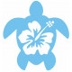Sticker Tortue Hibiscus