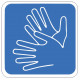 Sticker handicapé LANGUE des SIGNESS