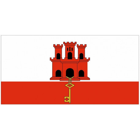 Sticker drapeau Gibraltar