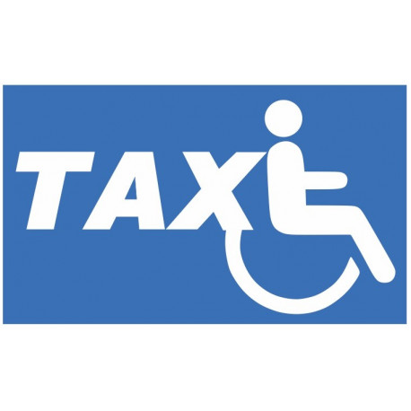 Panneau Accessibilité handicapé TAXI