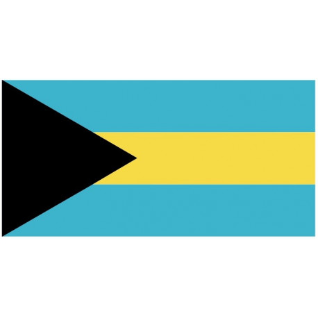 Sticker drapeau Bahamas
