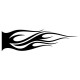 Sticker flamme noir