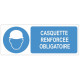 Sticker obligation - Casquette renforcée obligatoire