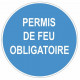 Sticker obligation - Permis de feu obligatoire