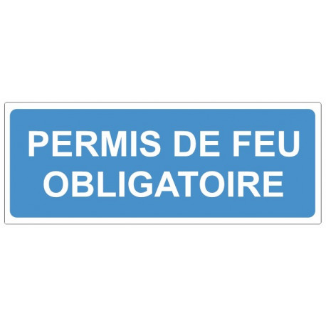 Sticker obligation - Permis de feu obligatoire