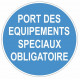 Sticker obligation - Port des équipements spéciaux obligatoire