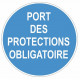Sticker obligation - Port des protections obligatoire