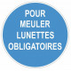 Sticker obligation - Pour meuler lunettes obligatoires
