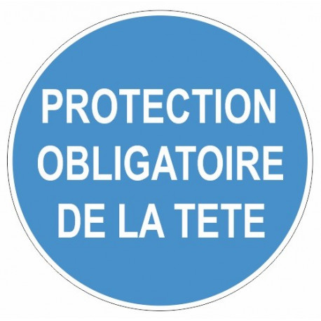 Sticker obligation - Protection obligatoire de la tête