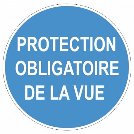 Sticker obligation - Protection obligatoire de la vue