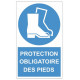 Sticker obligation - Protection des pieds