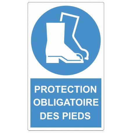 Sticker obligation - Protection des pieds