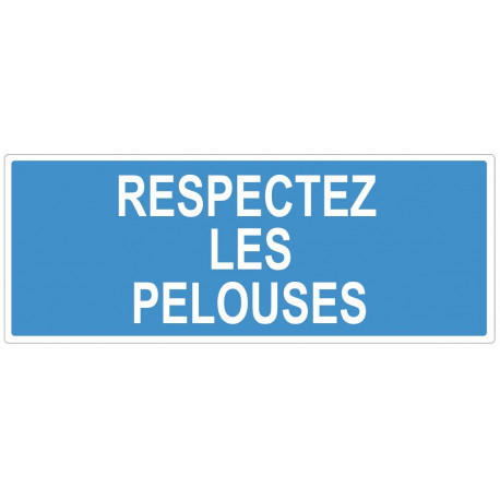 Sticker obligation - Respectez les pelouses