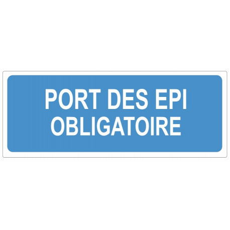Sticker obligation - Port des EPI obligatoire