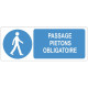 Sticker obligation - Passage piétons obligatoire