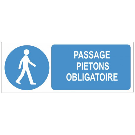 Sticker obligation - Passage piétons obligatoire