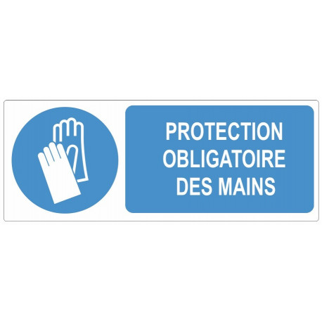 Sticker obligation - Protection obligatoire des mains