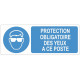 Sticker obligation - Protection obligatoire des yeux à ce poste