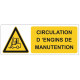 Sticker Circulation d'engins de manutention