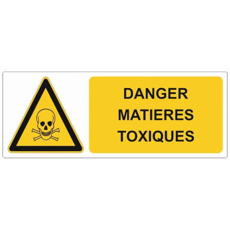 Sticker Danger matières toxiques