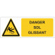 Sticker Danger sol glissant