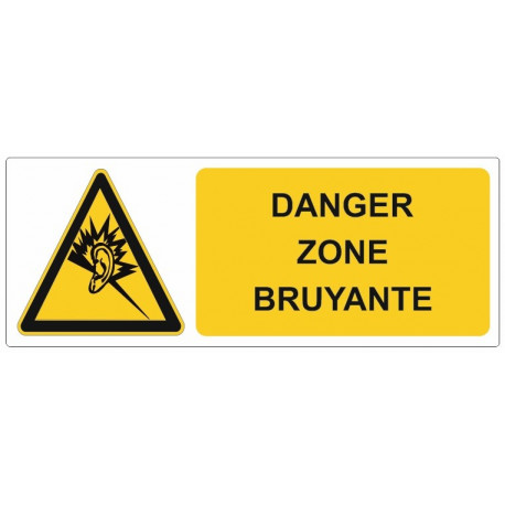 Sticker Danger zone bruyante