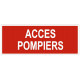 Sticker Accès pompier