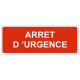 Sticker Arrêt d'urgence