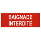 Sticker Baignade interdite
