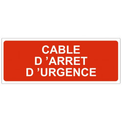 Sticker Cable d'arrêt d'urgence