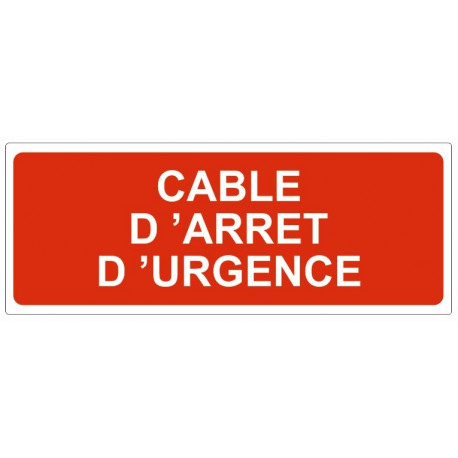 Sticker Cable d'arrêt d'urgence