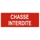 Sticker Chasse interdite