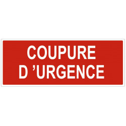 Sticker Coupure d'urgence