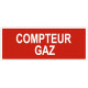 Panneau compteur gaz