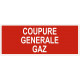 Panneau coupure générale gaz