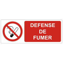 Panneau défense de fumer picto